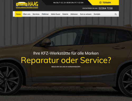 Website für Kfz-Haag